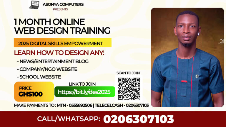 1 Month Online Web Design Training